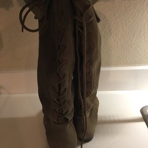 Aldo lace knee length boots